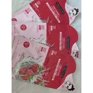 3 PACK! Freeman, Pore Clearing, 2-step Peel Pad+Mask Raspberry And Yogurt